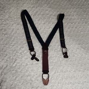 Trafalgar Men's Black and Brown Suspenders